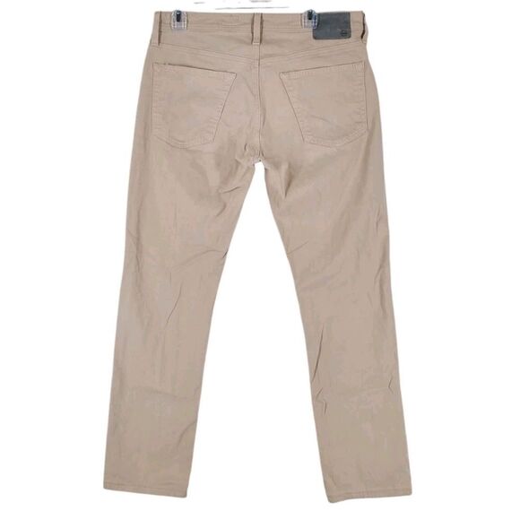 Adriano Goldschmied AG Pants Everett Slim Straight Mens 33x29.5 Beige Khaki - Picture 6 of 14